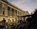 Clearing the Area in front of the Louvre Colonnade (1) c. 1760 - Pierre-Antoine de Machy