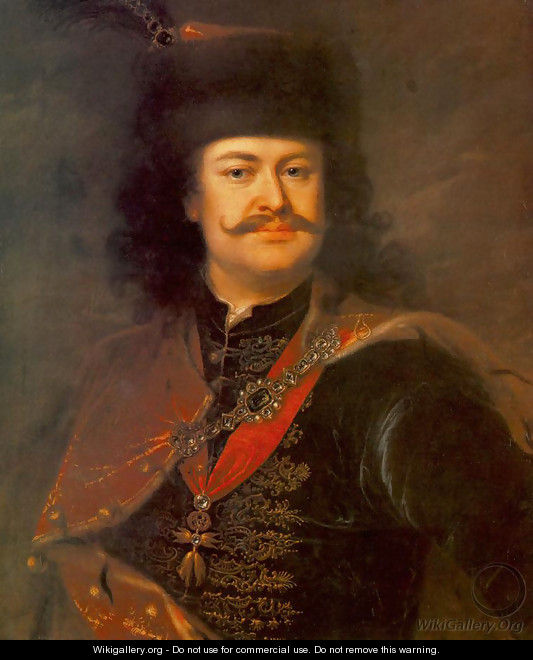 Portrait of Prince Ferenc Rákóczi II 1724 - Adam Manyoki