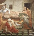 St Stephen is Born and Replaced by Another Child (detail-1) 1452-65 - Fra Filippo Lippi