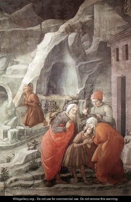 St John Taking Leave of his Parents (detail) 1452-65 - Fra Filippo Lippi