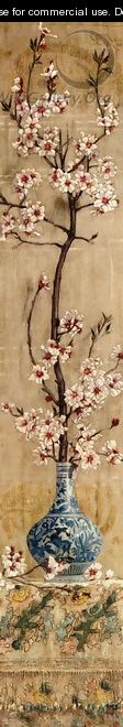 Still Life with Plum Blossoms in an Oriental Vase - Charles Caryl Coleman