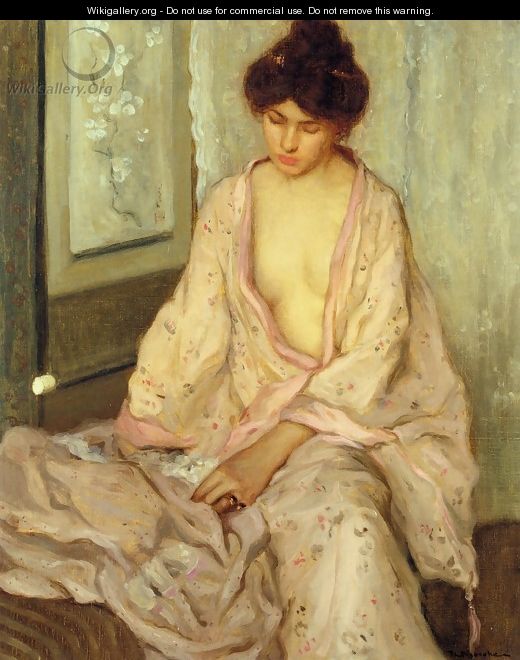 The Pink Kimono - Frederick Carl Frieseke