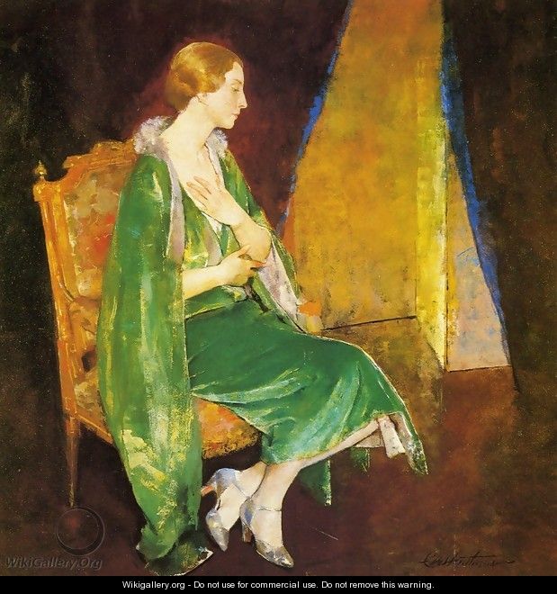 Woman in Green - Charles Hawthorne