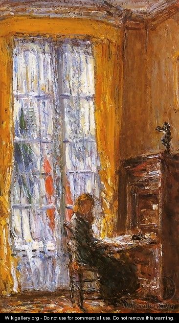 At the Writing Desk - Frederick Childe Hassam