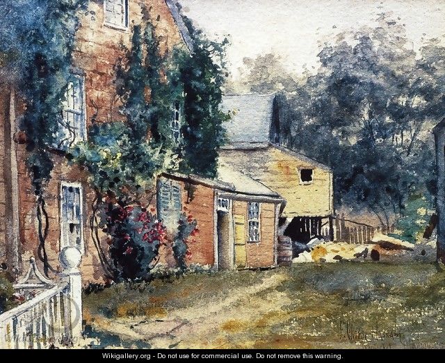 Old House, Nantucket - Frederick Childe Hassam