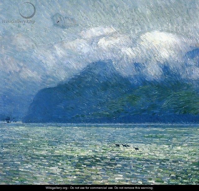 The Silver Veil and the Golden Gate - Frederick Childe Hassam