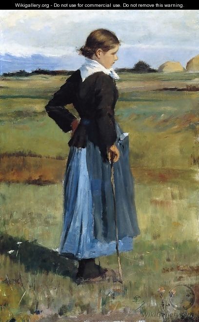 French Peasant Girl - Frederick Childe Hassam