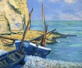 Boats at Etretat - Theodore Butler