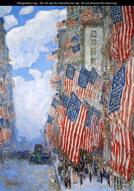 The Fourth of July, 1916 - Frederick Childe Hassam