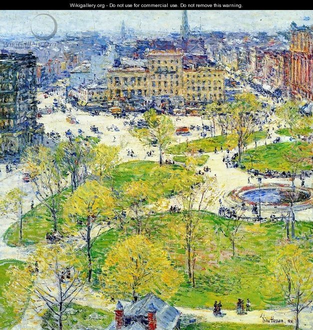 Union Square in Spring - Frederick Childe Hassam