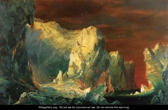 Study for "The Icebergs" - Frederic Edwin Church
