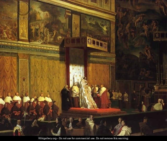 The Sistine Chapel - Jean Auguste Dominique Ingres
