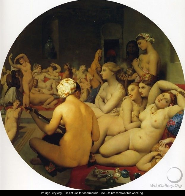 The Turkish Bath - Jean Auguste Dominique Ingres