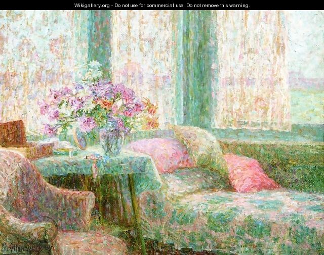 Table with Flowers - Jenny Montigny