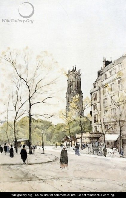 View of the Avenue Victoria - Henri Joseph Harpignies