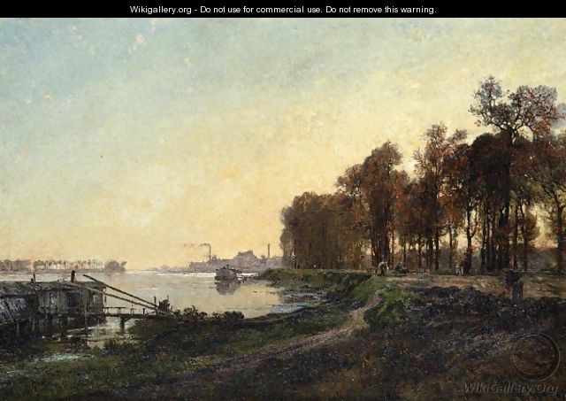 Beside the River - Alexandre-Rene Vernon