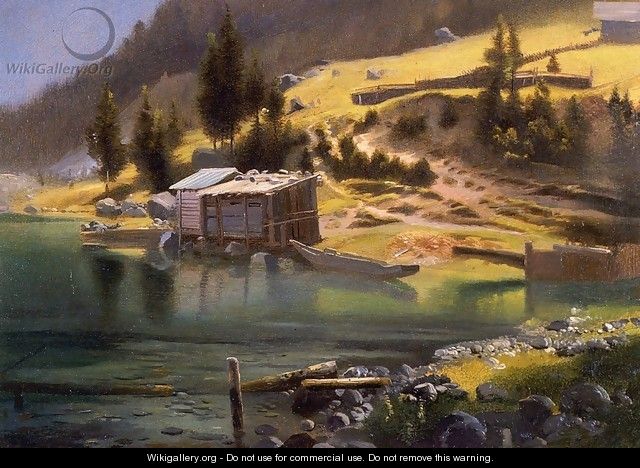 Fishing and Hunting Camp, Loring, Alaska - Albert Bierstadt