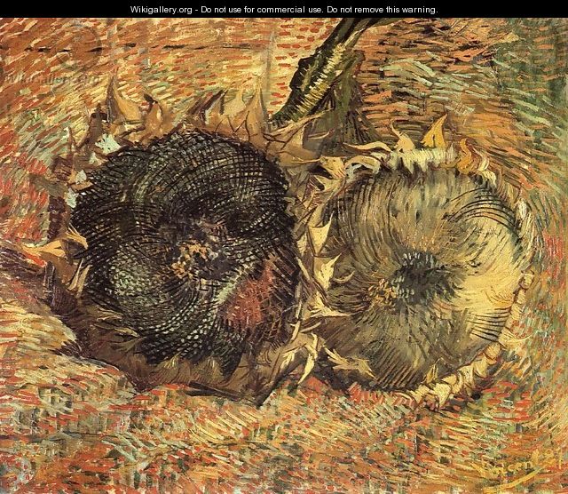 Still Life with Two Sunflowers - Vincent Van Gogh