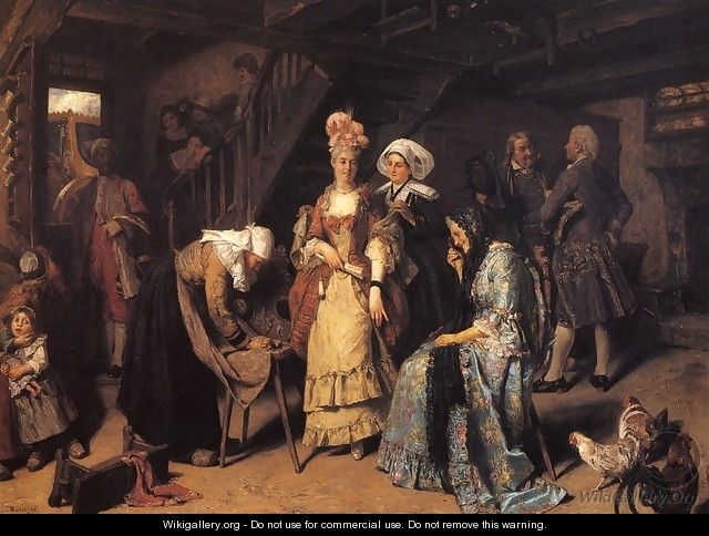 Visit of the Marquese - Henry Mosler