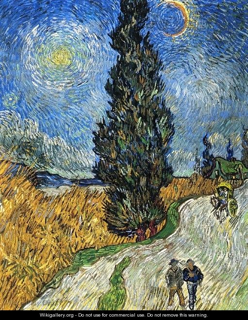 Cypress against a Starry Sky - Vincent Van Gogh
