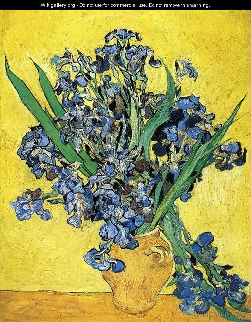 Still Life with Irises - Vincent Van Gogh