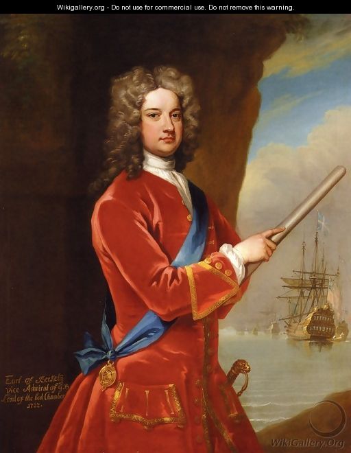 Portrait of Admiral James Berkeley, 3rd Earl of Berkeley (1680 - 1736) - Sir Godfrey Kneller