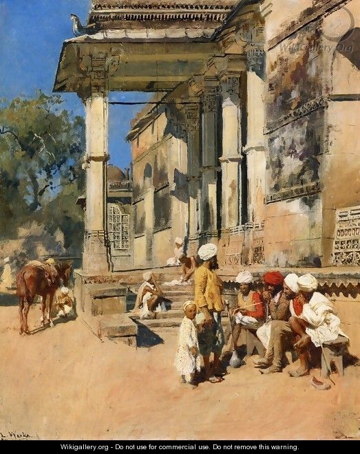 Portico of a Mosque, Ahmedabad - Edwin Lord Weeks