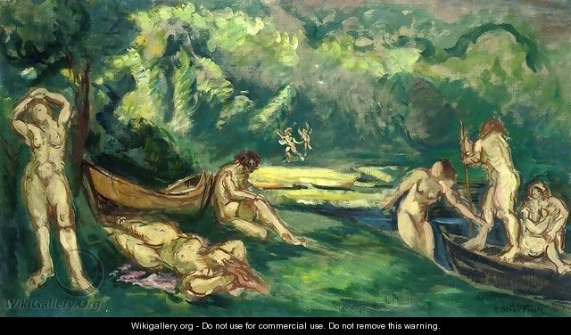 Bathers on the Banks of the River - Emile-Othon Friesz