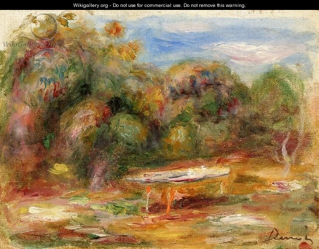 In the Garden at Collettes in Cagnes - Pierre Auguste Renoir