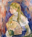 Girl with Fan - Berthe Morisot