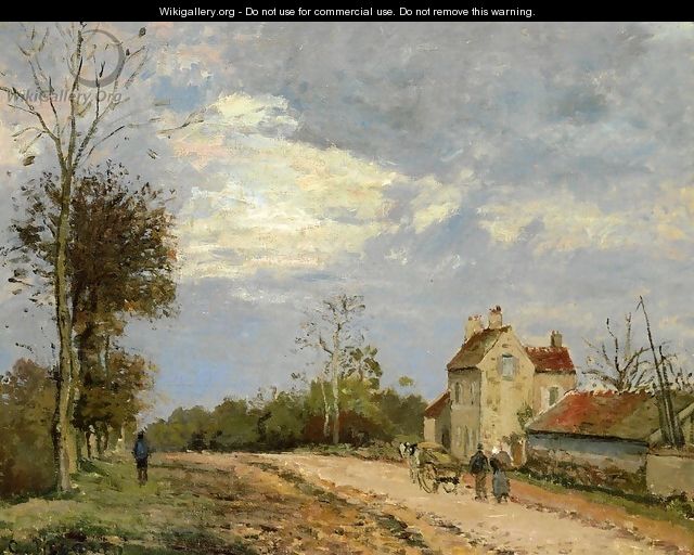 The House of Monsieur Musy, Route de Marly, Louveciennes - Camille Pissarro