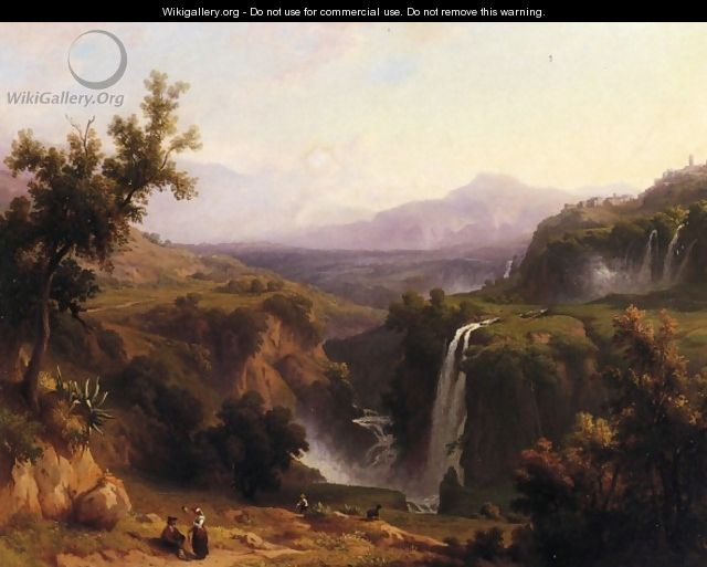 Extensive View of the Cascades and Tivoly - Franz Knebel