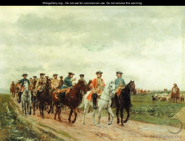 Maurice, Comte de Saxe Leading His Troops - Jean-Louis-Ernest Meissonier