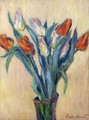 Vase of Tulips I - Claude Oscar Monet
