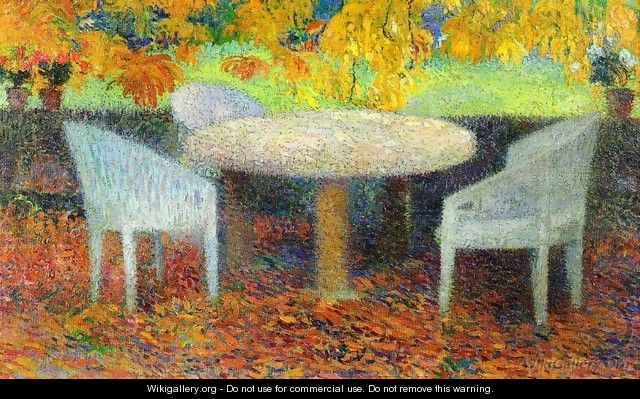 The Large Stone Table under the Chestnut Street at Marquayrol - Henri Martin