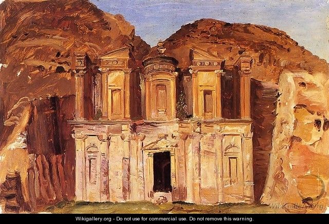 View of Ed Deir, Petra, Jordan - Frederic Edwin Church