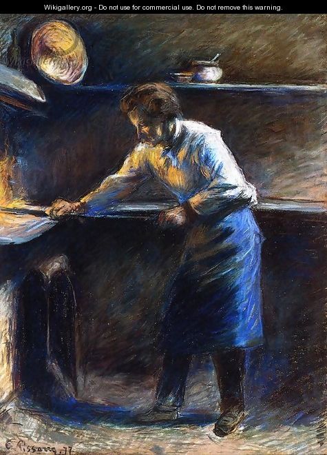 Eugene Murer at His Pastry Oven - Camille Pissarro
