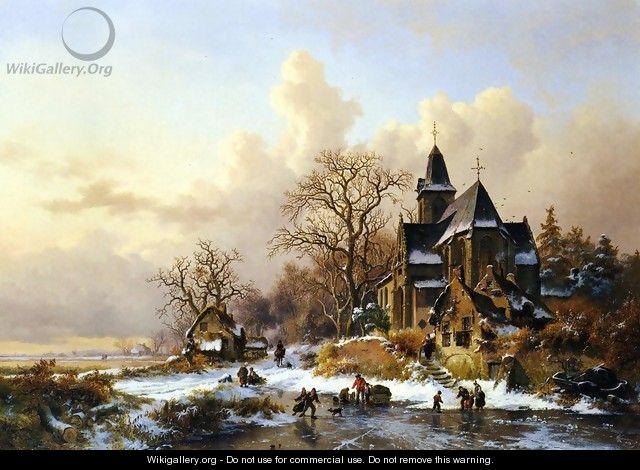 Winter in Holland - Frederik Marianus Kruseman