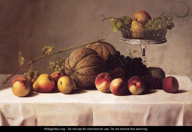 Still Life of Summer Fruit - George Hetzel