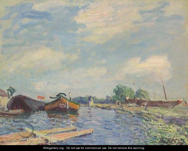 Canal at Saint-Mammes - Alfred Sisley