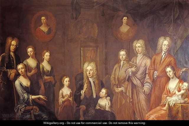 Sir Francis Grand and His Family - John Smibert