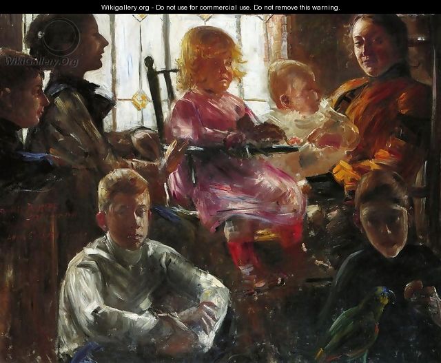 The Family of the Painter Fritz Rumpf - Lovis (Franz Heinrich Louis) Corinth