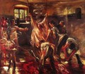 In the Slaughter House - Lovis (Franz Heinrich Louis) Corinth