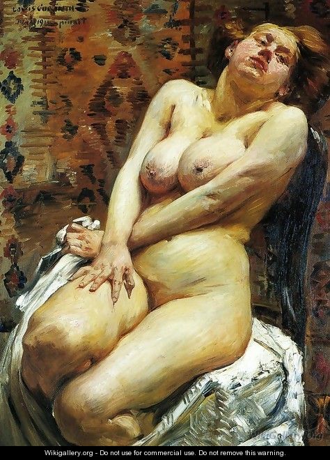 Nana, Female Nude - Lovis (Franz Heinrich Louis) Corinth