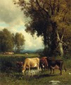 Cows in the Meadow - William Howard Hart