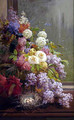 Still Life FLowers and Fruit - Thomas Hill
