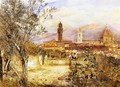 View of the Duomo fro the Mozzi Garden, Florence - Henry Roderick Newman