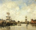 Fecamp, the Harbor - Eugène Boudin