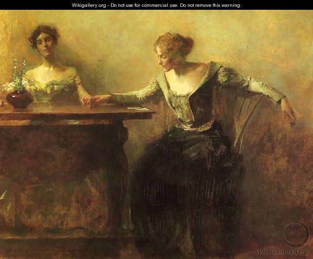 The Fortune Teller - Thomas Wilmer Dewing