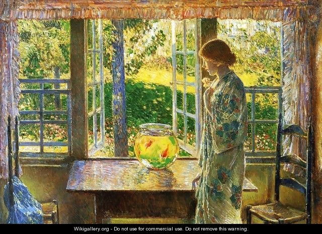 The Goldfish Window - Frederick Childe Hassam